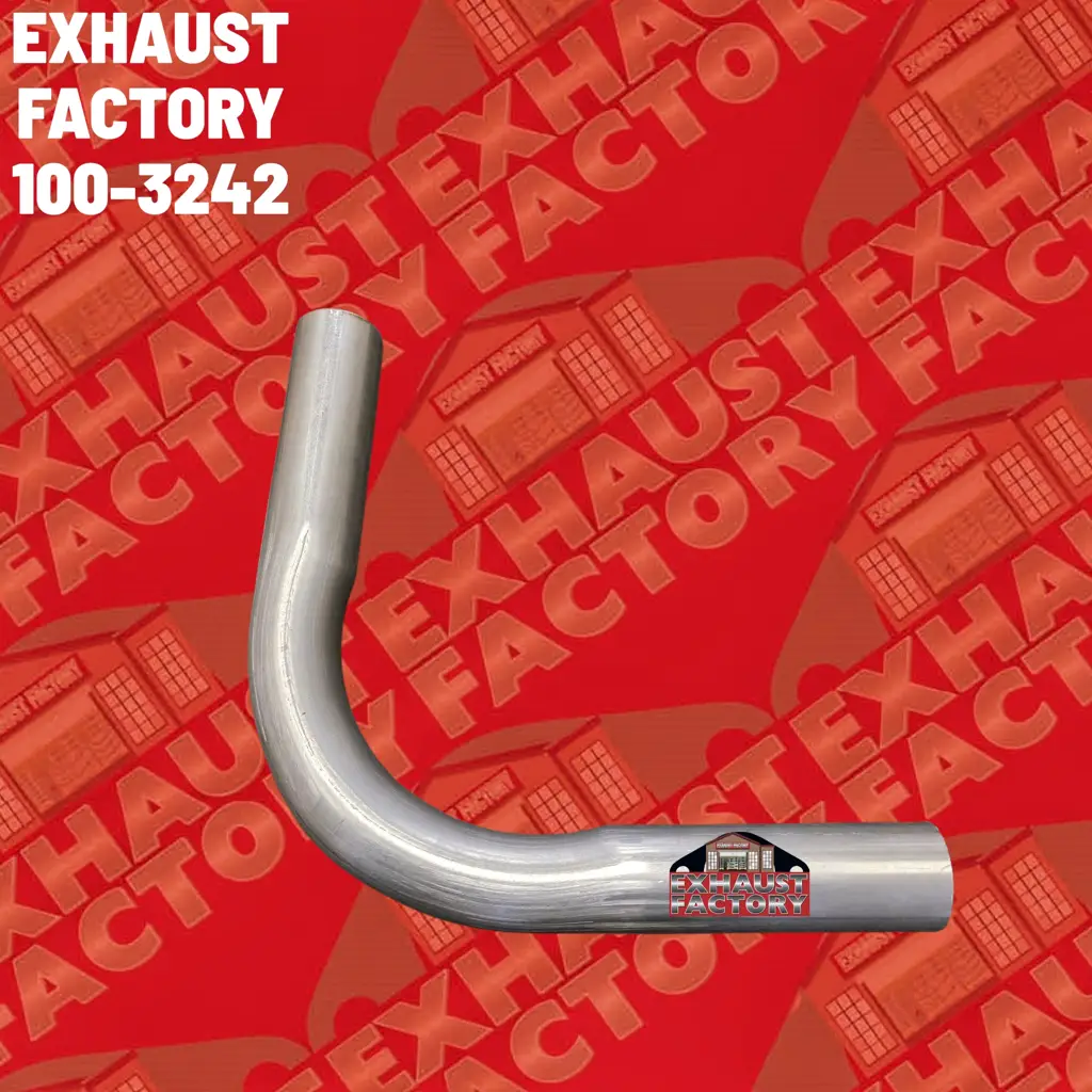 90 Degree Bend Performance Exhaust Pipe 2 Inch (2") 409 Stainless Steel 100-3242 image 2