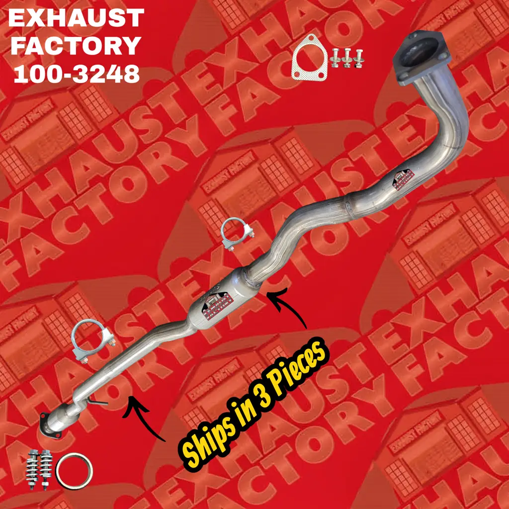 100-3248 CATALYTIC CONVERTER RESONATOR PIPE FITS 2007-2013 MITSUBISHI OUTLANDER 3.0L ENG image 2