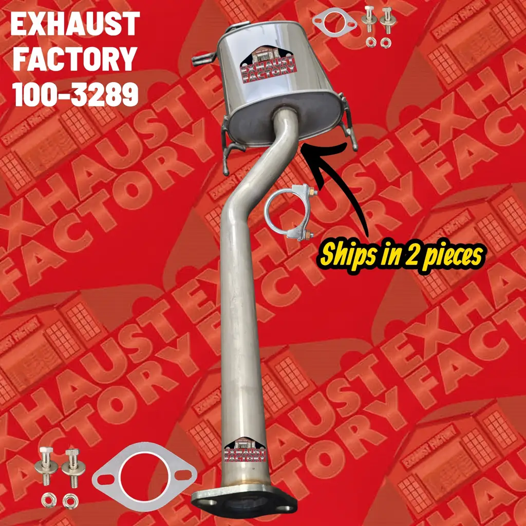 100-3289 MID MUFFLER ASSEMBLY FITS 2015-2017 KIA SEDONA 3.3L ENG STAINLESS STEEL image 4