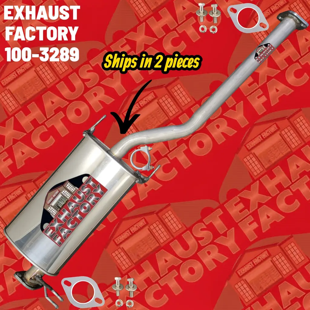 100-3289 MID MUFFLER ASSEMBLY FITS 2015-2017 KIA SEDONA 3.3L ENG STAINLESS STEEL image 5
