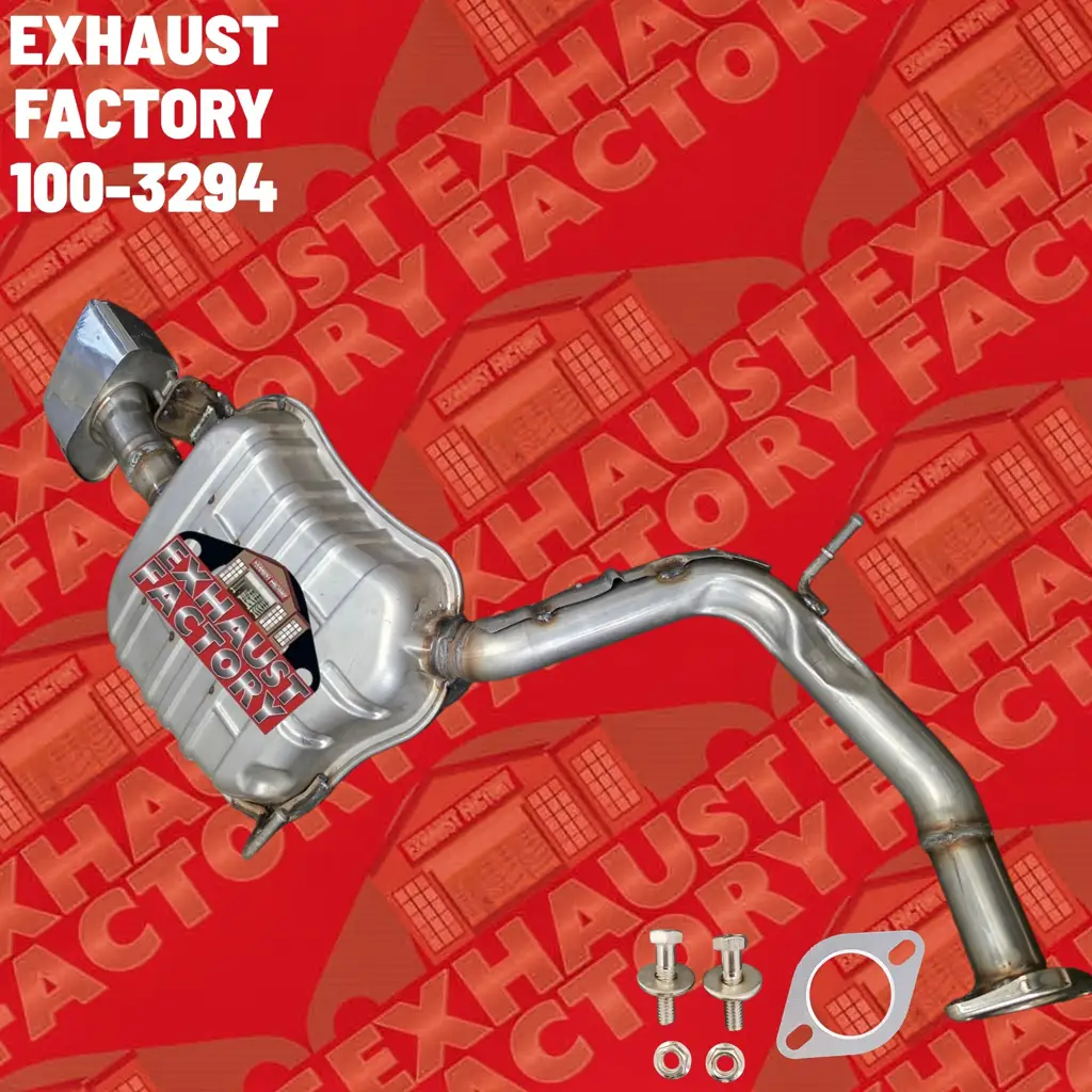 100-3294 REAR MUFFLER ASSEMBLY FITS 2020-2022 HYUNDAI PALISADE 3.8L ENG STAINLESS STEEL image 2