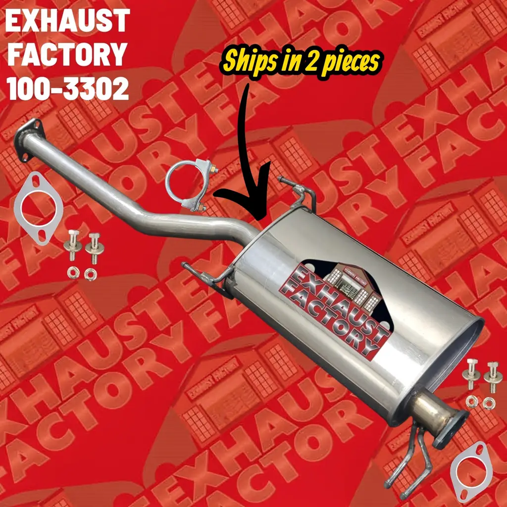 100-3302 MID MUFFLER ASSEMBLY FITS 2018-2019 KIA SEDONA 3.3L ENG STAINLESS STEEL image 3