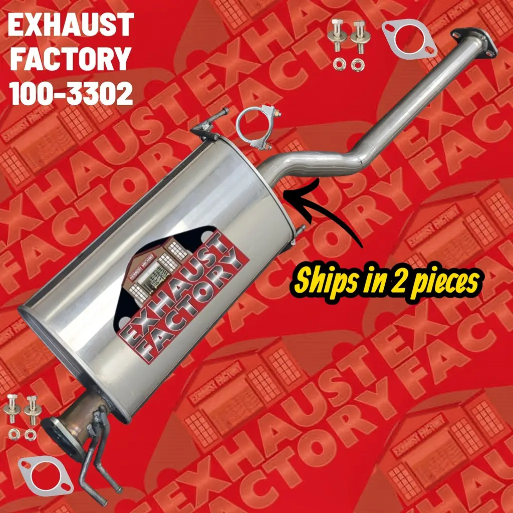 100-3302 MID MUFFLER ASSEMBLY FITS 2018-2019 KIA SEDONA 3.3L ENG STAINLESS STEEL image 4
