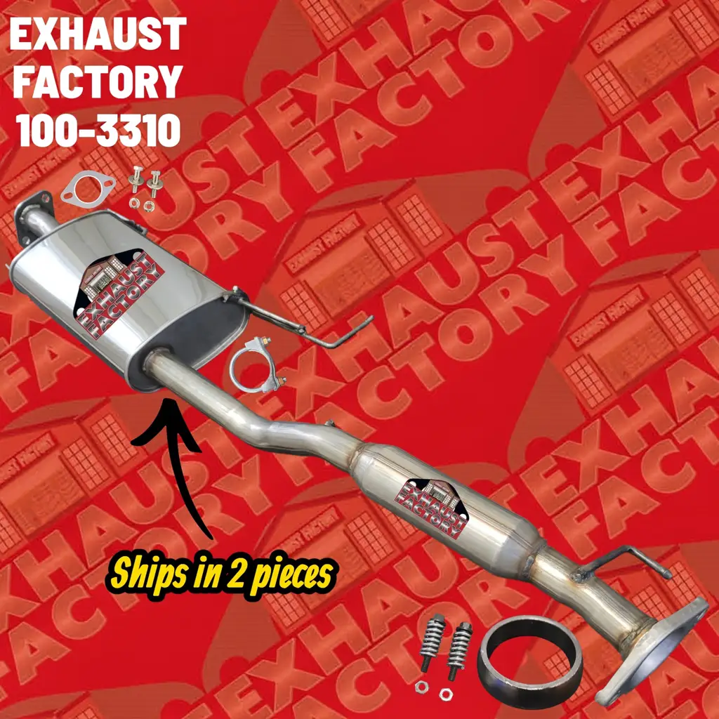 100-3310 MID MUFFLER ASSEMBLY FITS 2017-2020 INFINITI QX60 3.5L ENG V6 STAINLESS STEEL image 3