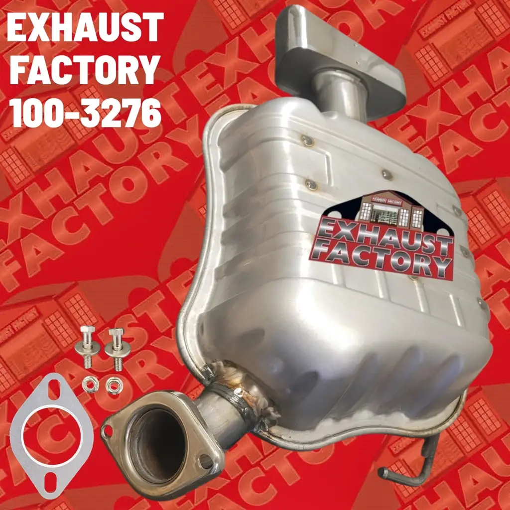 100-3276 REAR MUFFLER ASSEMBLY FITS 2019-2020 HYUNDAI SANTA FE 2.0L ENG STAINLESS STEEL (2.0L Eng) image 4
