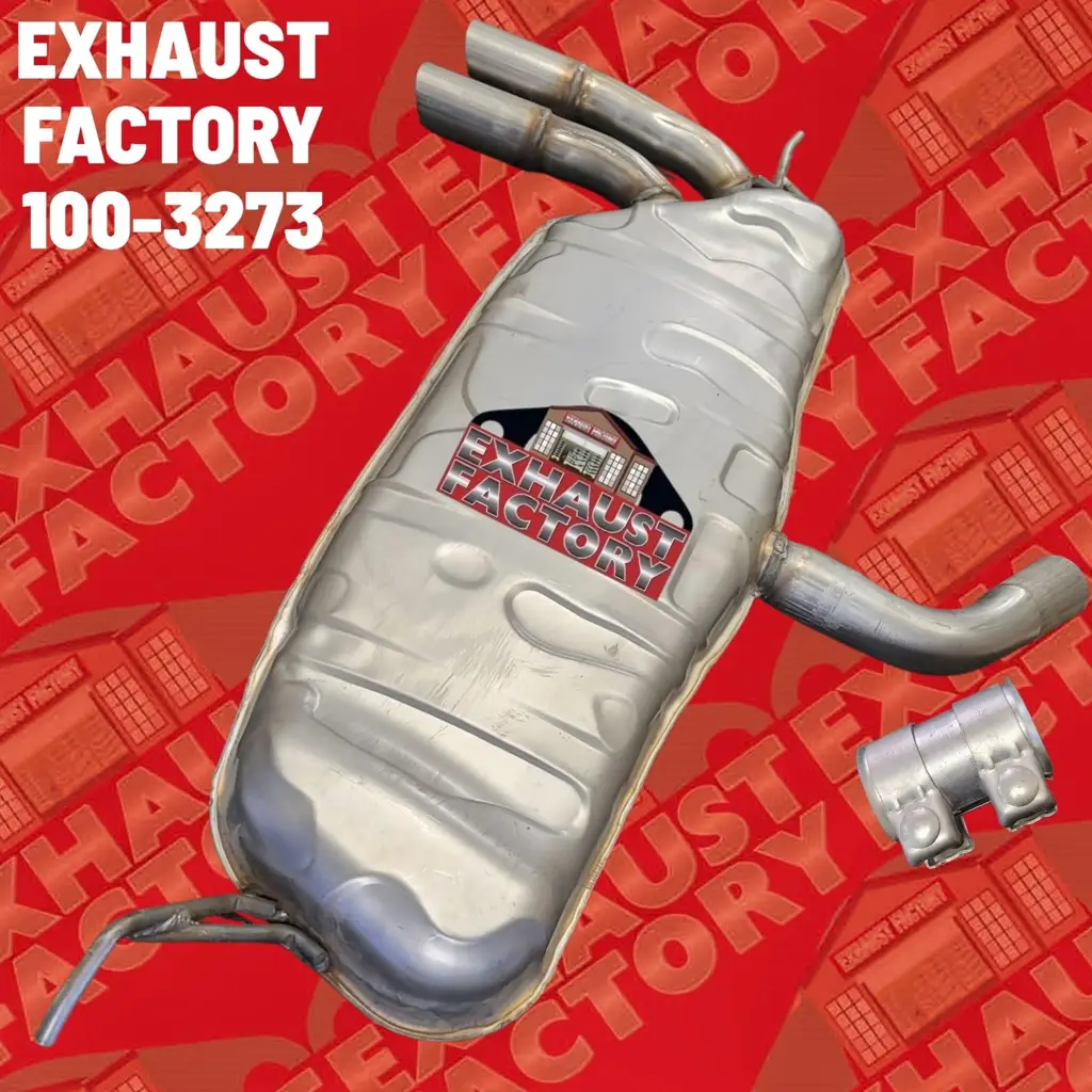 100-3273 REAR MUFFLER ASSEMBLY FITS 2010-2014 VOLKSWAGEN GOLF 2.5L ENG image 3