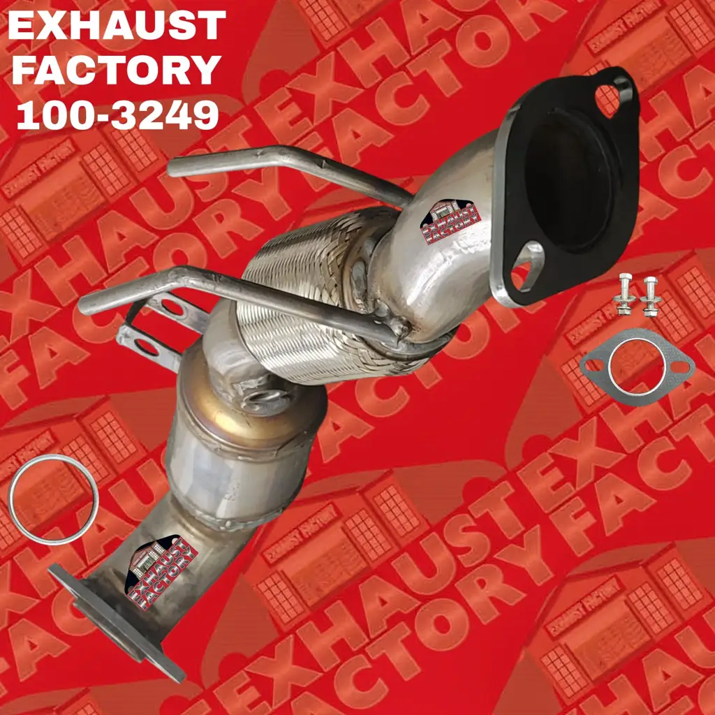 100-3249 FRONT EXHAUST FLEX PIPE CATALYTIC CONVERTER FITS 2017-2019 LINCOLN MKC 2.0L ENG image 3