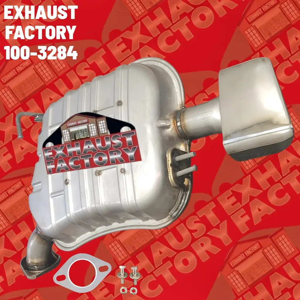 100-3284 REAR MUFFLER ASSEMBLY FITS 2019-2020 HYUNDAI SANTA FE 2.4L ENG STAINLESS STEEL (2.4L Eng) image 3