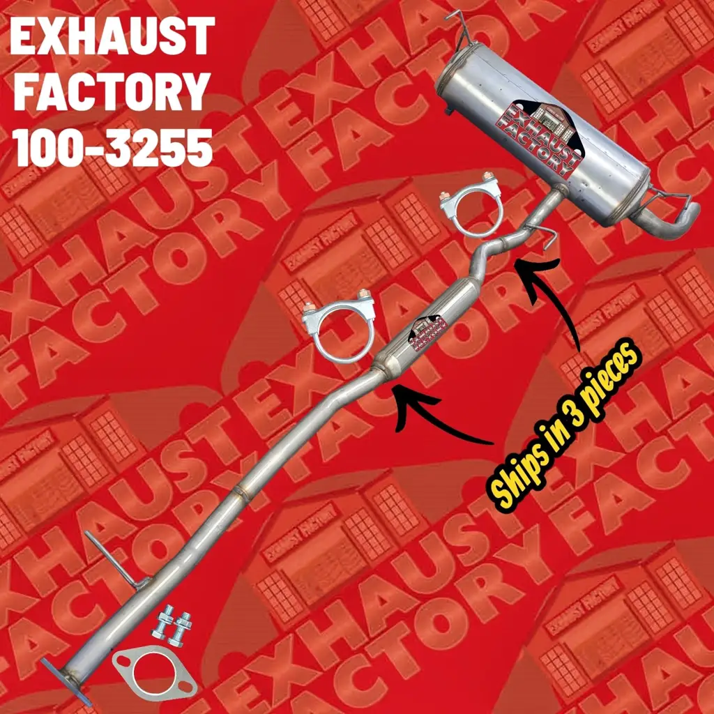 100-3255 REAR MUFFLER AND RESONATOR PIPE FITS 2017-2023 NISSAN QASHQAI 2.0L ENG