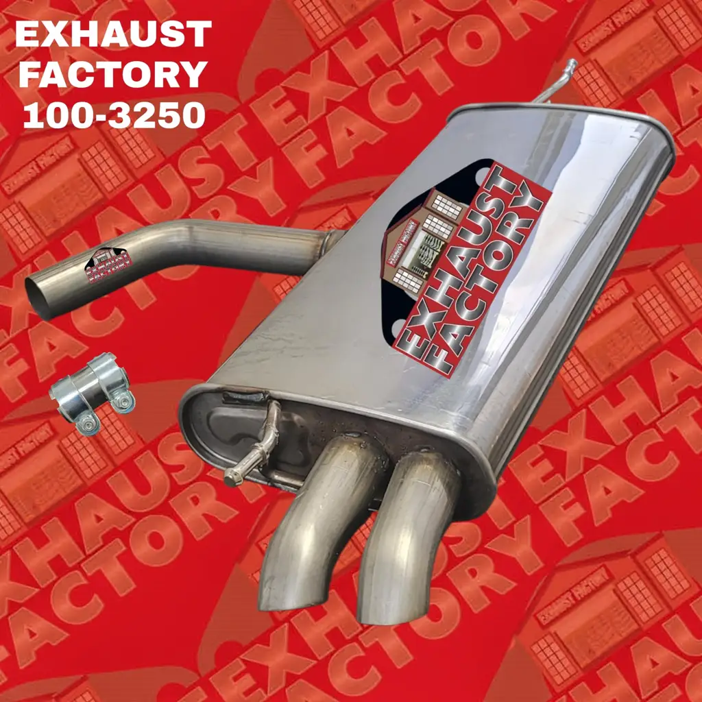 100-3250 REAR MUFFLER ASSEMBLY FITS 2018 VOLKSWAGEN GOLF S 1.8L ENG image 4
