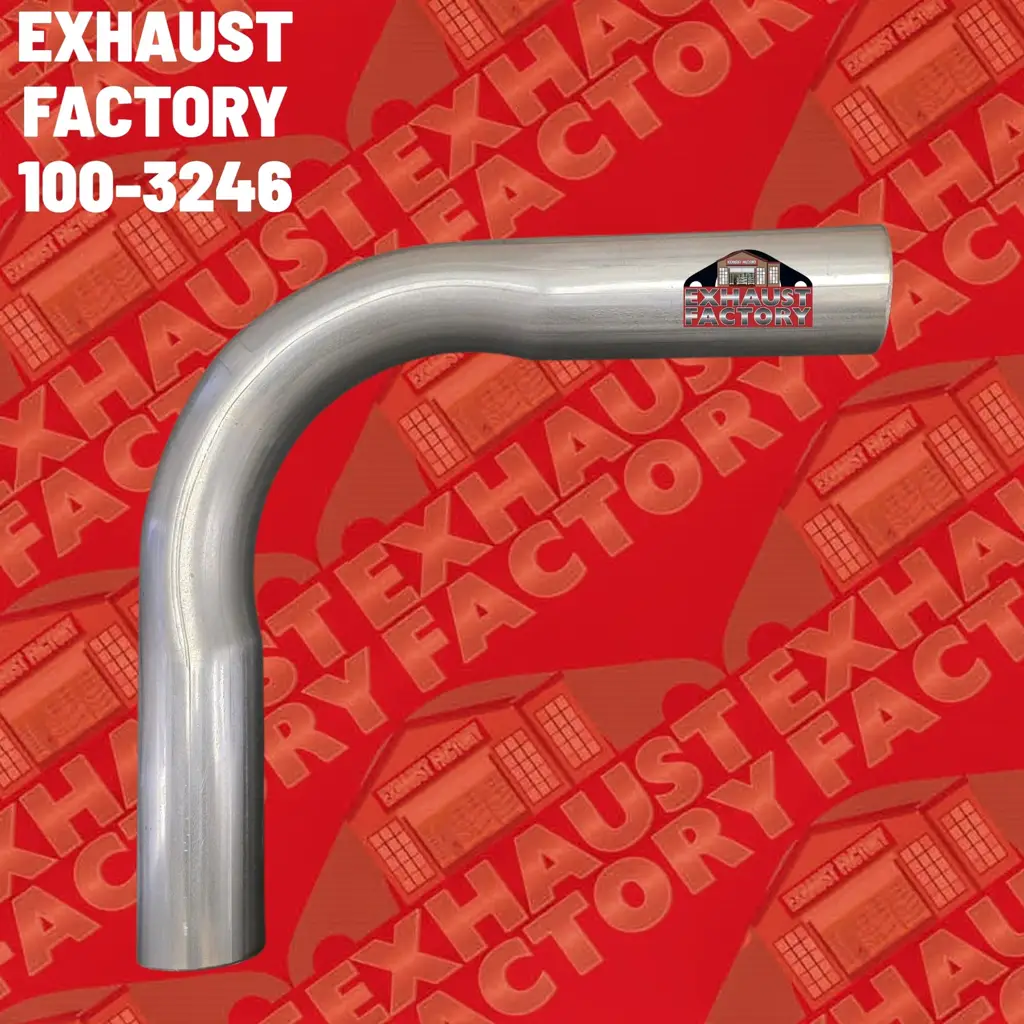 100-3246 90 DEGREE BEND PERFORMANCE EXHAUST PIPE 2.25 Inch (2.25") 409 STAINLESS STEEL image 2