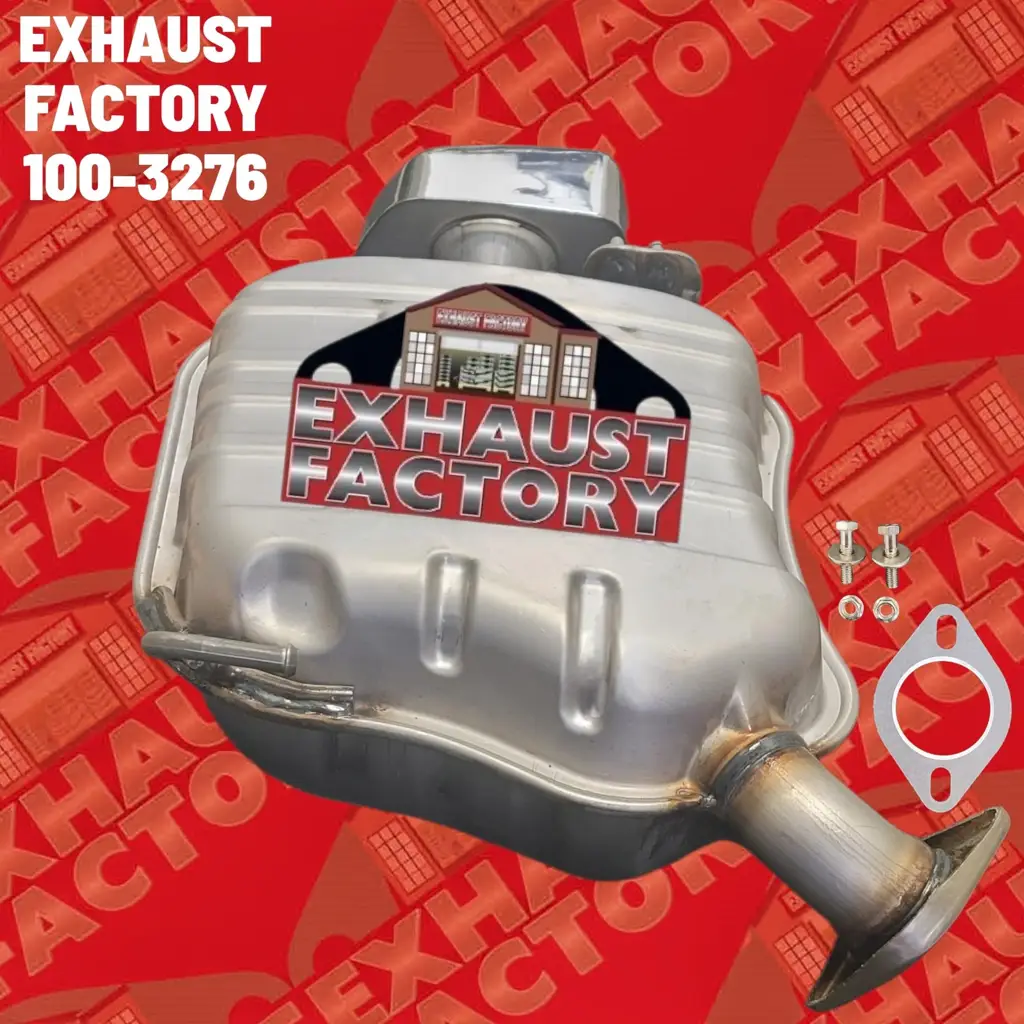100-3276 REAR MUFFLER ASSEMBLY FITS 2019-2020 HYUNDAI SANTA FE 2.0L ENG STAINLESS STEEL (2.0L Eng) image 2