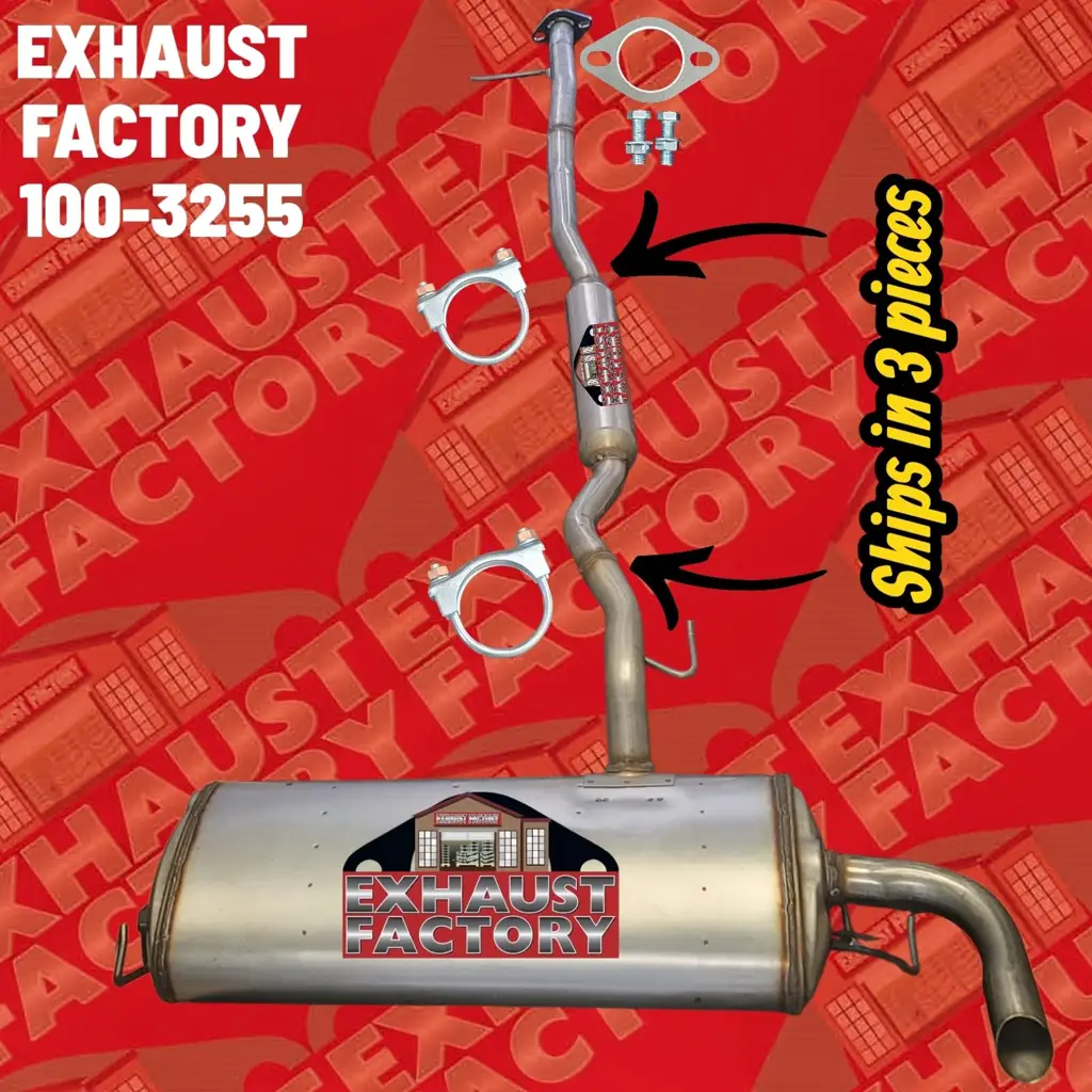 100-3255 REAR MUFFLER AND RESONATOR PIPE FITS 2017-2023 NISSAN QASHQAI 2.0L ENG