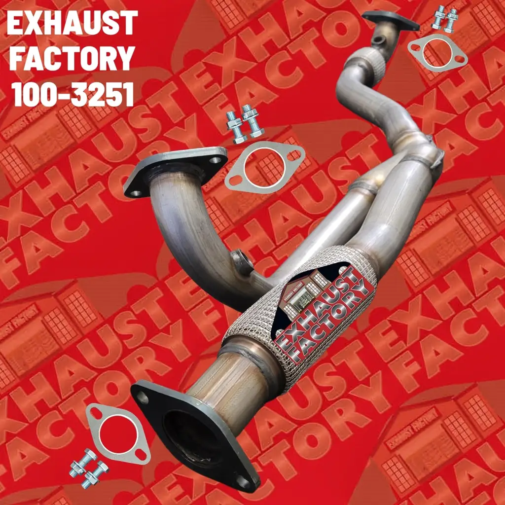 100-3251 FRONT EXHAUST FLEX Y PIPE FITS 2009-2017 BUICK ENCLAVE 3.6L ENG image 3