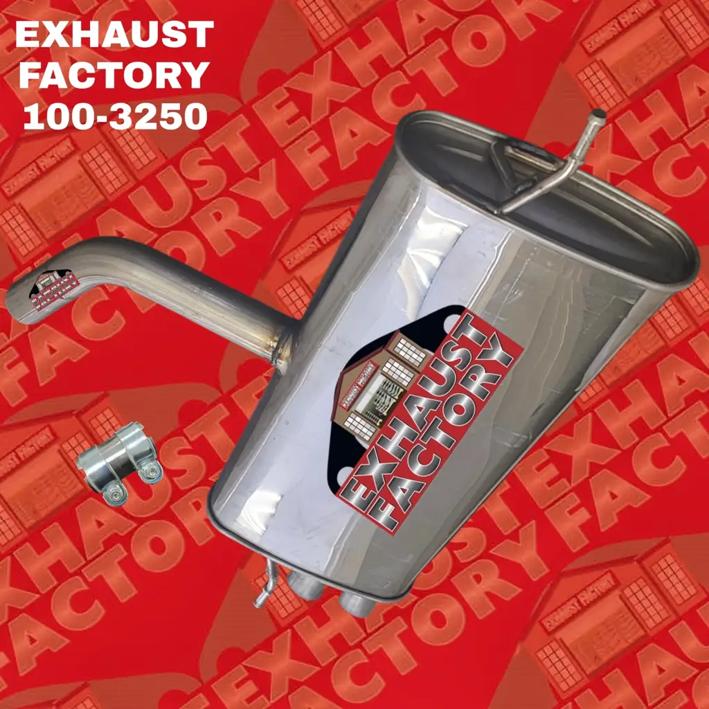 100-3250 REAR MUFFLER ASSEMBLY FITS 2018 VOLKSWAGEN GOLF S 1.8L ENG image 3
