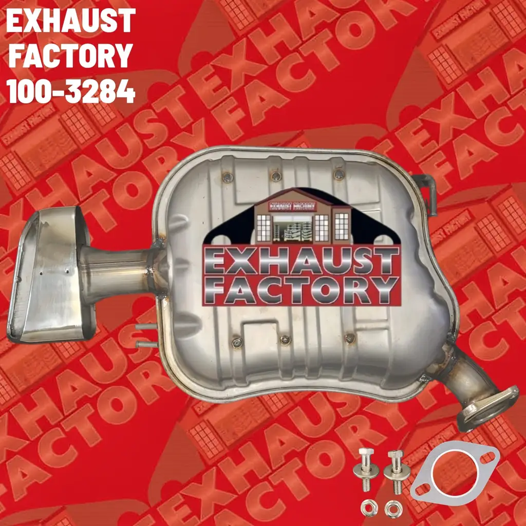 100-3284 REAR MUFFLER ASSEMBLY FITS 2019-2020 HYUNDAI SANTA FE 2.4L ENG STAINLESS STEEL (2.4L Eng) image 4