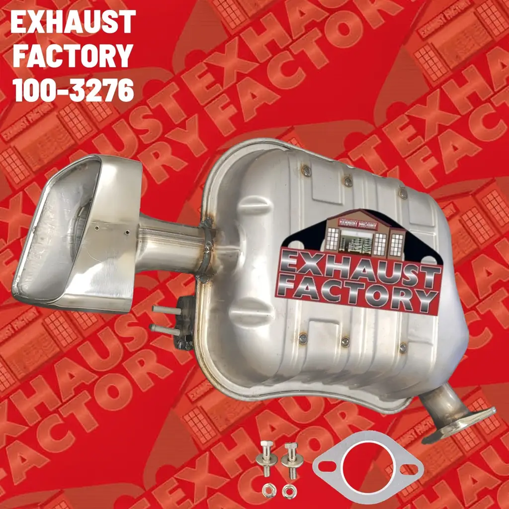 100-3276 REAR MUFFLER ASSEMBLY FITS 2019-2020 HYUNDAI SANTA FE 2.0L ENG STAINLESS STEEL (2.0L Eng) image 3