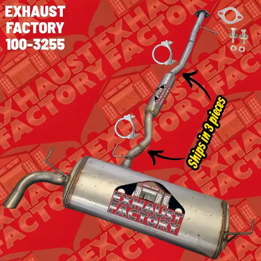 100-3255 REAR MUFFLER AND RESONATOR PIPE FITS 2017-2023 NISSAN QASHQAI 2.0L ENG