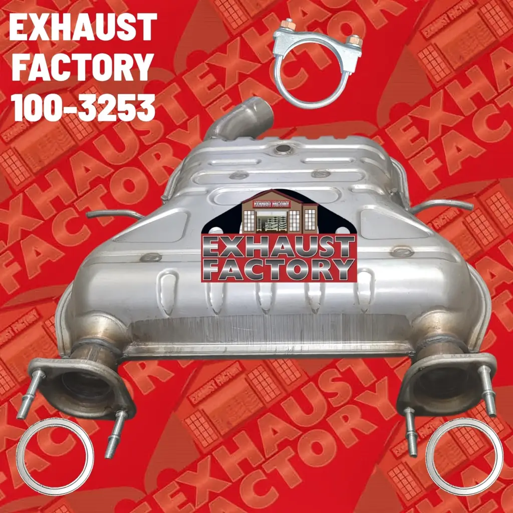 100-3253 MID MUFFLER ASSEMBLY FITS 2011-2020 DODGE DURANGO 3.6L ENG image 2