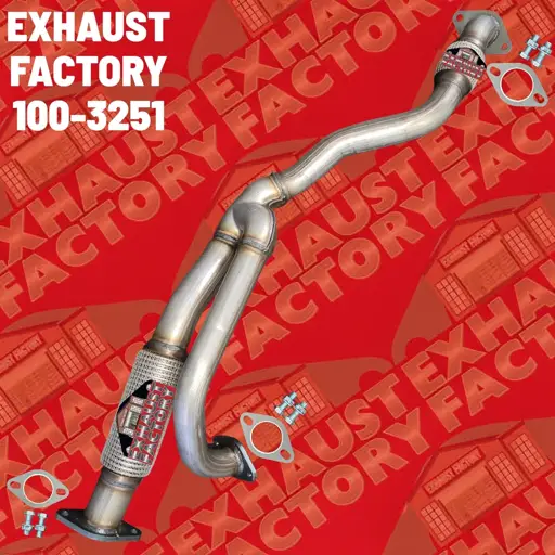 100-3251 FRONT EXHAUST FLEX Y PIPE FITS 2009-2010 SATURN OUTLOOK 3.6L ENG